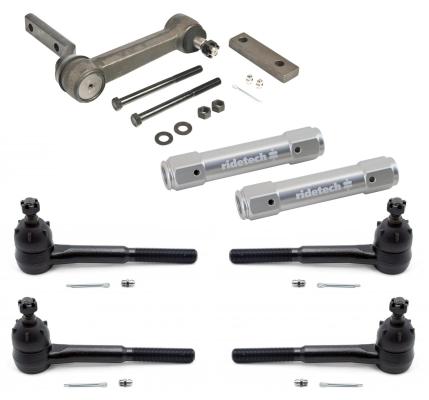 Steering Linkage Kit For 1965-1966 C10 Idler Arm Inner Tie Rods Outer Tie Rods And Billet Tie Rod Adjusters Ridetech