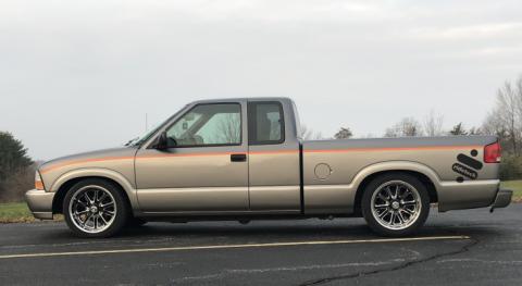 Truturn System For 1982-2003 S10 For Use W/ Coil-Overs Or Shockwaves Sold Separately Upper And Lower Control Arms Delrin Bushings Ball Joints Tie Rod Ends Adjuster And Tie Rod StudsPowder Coated Satin Black Ridetech