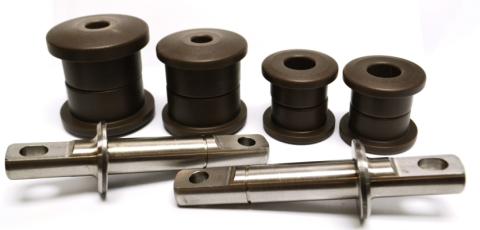 Delrin Control Arm Bushing Kit 1997-2013 Corvette Except 2005-2013 Z06 Delrin Bushings For Complete Car And Trunnions For Front Upper Arms Ridetech