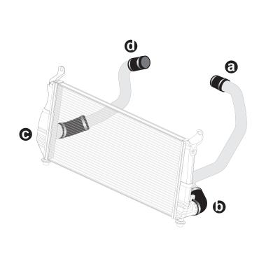 LLY 04.5-05 Silicone And Clamp Kit Black PPE Diesel