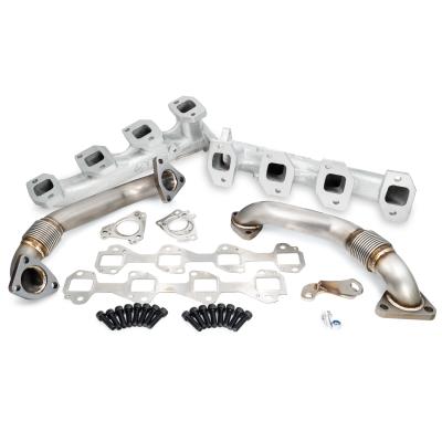 GM 6.6L Duramax High-Flow Exhaust Manifolds and Up-Pipes Kits 2001-2004