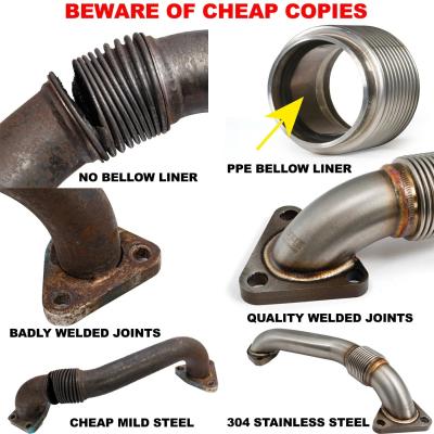 Up-Pipe for 2004.5-2005 GM 6.6L Duramax LLY w/EGR (For OEM Exh Man) Pacific Performance Engineering