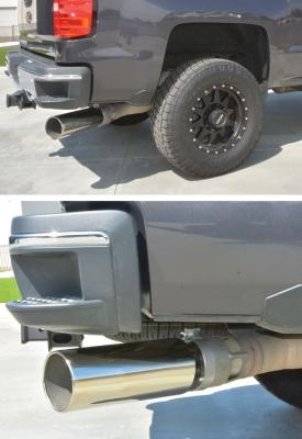 Exhaust Tip Stainless GM 15-19 PPE Diesel Silver Polished