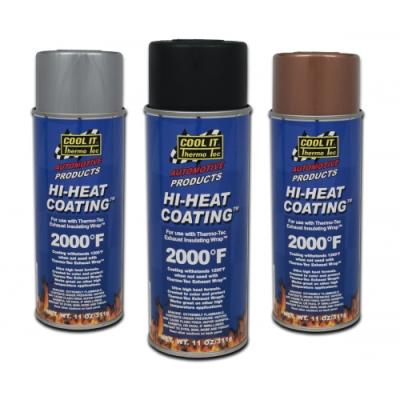 Hi Heat Wrap Spray Coating 11oz Aluminum Thermo Tec