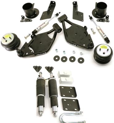 Air Suspension System For 1964-1969 Lincoln Front HQ Shocks Front Coolride Lower Strongarms Rear HQ Shockwaves W/ Lowering Blocks And Hardware Ridetech