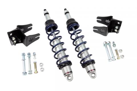 Rear HQ Coil-Overs For 1979-1993 Mustang Pair Of Rebound Adjustable Shocks Springs Spring Mounts And Delrin Spring Washers Ridetech