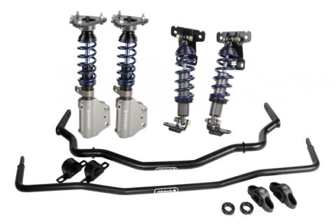 HQ Coil-Over System W/ Sway Bars For 2015-2024 Mustang Front And Rear HQ Series Coil-Overs Caster/Camber Plates Mounting Brackets Front And Rear Sway Bars And Hardware Ridetech