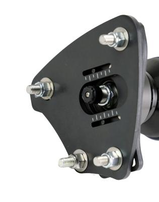 Front HQ Shockwaves For 2015-2024 Mustang Pair Of Rebound Adjustable Shock waves W/ 1/4 Inch Airline Fittings And Mounting Brackets Ridetech