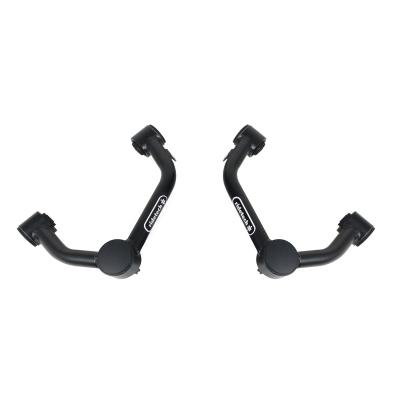 Front Upper Strongarms For 2015-2024 F-150 2WD And 4WD Lowered Pair Of Tubular Control Arms W/ Rubber Bushings And Ball JointsPowder Coated Satin Black Ridetech