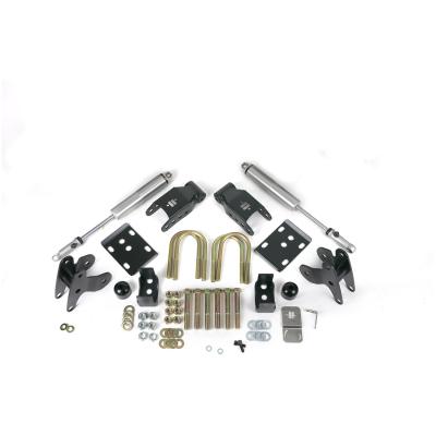 Rear 3.5 -5.5 Inch Lowering Kit For 2015-2024 F-150 HQ Shocks Axle Flip Brackets Leaf Spring Brackets Shackles Bump Stops And Hardware Ridetech