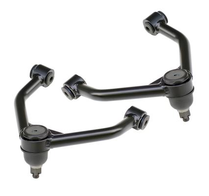 Front Upper Strongarms For 1968-1970 Mopar B-Body And 1970-1974 E-Body Pair Of Tubular Control Arms W/ Rubber Bushings And Ball JointsPowder Coated Satin Black Ridetech