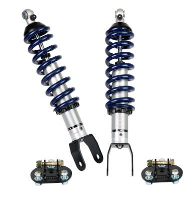 Front HQ Coil-Overs For 2019-2024 Ram 1500 4WD 2 Inch Lowering Pair Of Rebound Adjustable Shock s Springs Spring Mounts And Delrin Spring Washers Ridetech