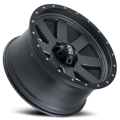 Cast Aluminum Wheels 134 GY 20x9 Black Beadlock Matte Gunmetal Gray 5 On 127 Bolt Pattern 0 Offset ION Wheels