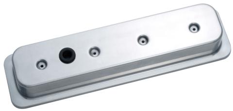 Engine Valve Covers Center Bolt Style Die Cast Polished w/ No Logo SB Chevy No Logos Chevrolet Performance Parts