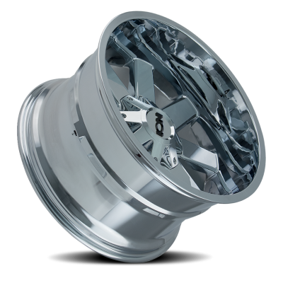Cast Aluminum Wheels 141 CH 20x10 Chrome 5 On 127/5 On 139.7 Bolt Pattern -19 Offset ION Wheels