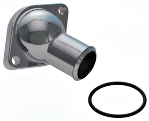 Water Neck Chrome O-Ring Style For SB And BB Chevy Engines 45 Degree Type Chevrolet Performance Parts