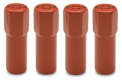 Engine Valve Cover Mini Nuts Steel Orange Bowtie Logo Studs Included Black Bowtie Chevrolet Performance Parts
