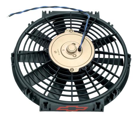 Electric Radiator Fan High Performance Model w/Bowtie Logo 10 Inch 1000CFM Chevrolet Performance Parts
