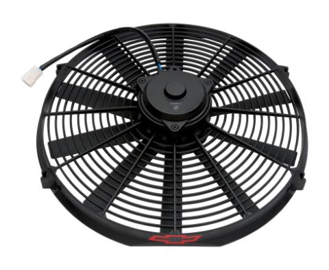 Electric Radiator Fan High Performance Model w/Bowtie Logo 16 Inch 2100CFM Chevrolet Performance Parts