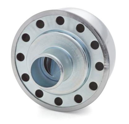 Engine Valve Cover Breather 3 Inch Dia Bowtie Logo Push-In Style Shark Gray Proform