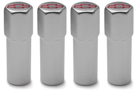 Engine Valve Cover Mini Nuts Steel Polished Bowtie Logo Studs Included Red Bowtie Chevrolet Performance Parts