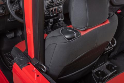Jeep Wrangler Neoprene Seat Covers for 18-20 Jeep Wrangler JL 2-Door Black Diver Down