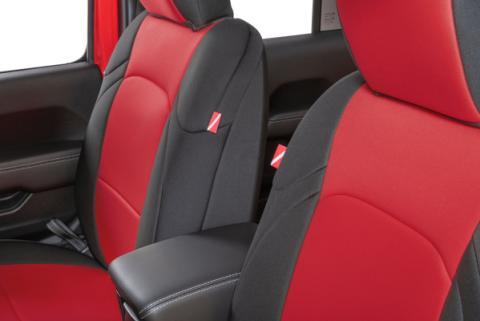 Jeep Wrangler Neoprene Seat Covers for 18-20 Jeep Wrangler JL Unlimited 4-Door w/Leather Interior Black Diver Down