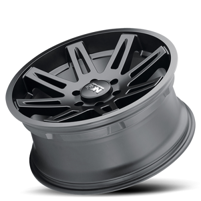 Cast Aluminum Wheels 142 MB 17x9 Matte Black 5 On 127 Bolt Pattern -12 Offset ION Wheels