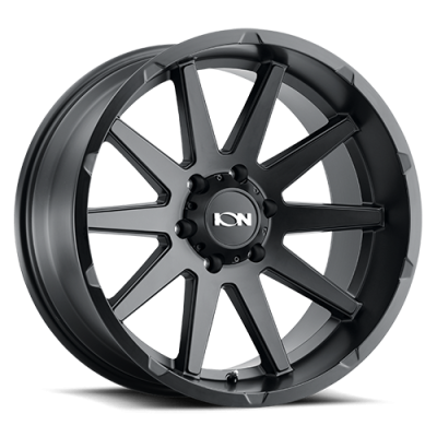 Cast Aluminum Wheels 143 MB 17x9 Matte Black 5 On 127 Bolt Pattern -12 Offset ION Wheels