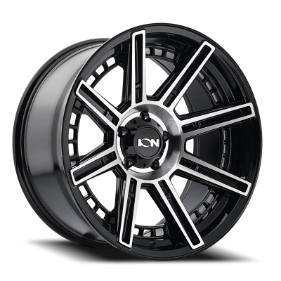 Cast Aluminum Wheels 149 BM 20x9 Machined Black 5 On 127 Bolt Pattern -12 Offset ION Wheels
