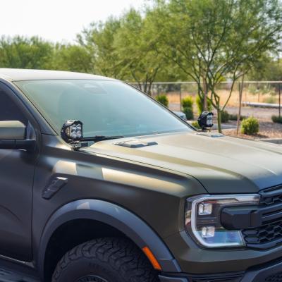 24-Present Ford Ranger A Pillar Light Mounts SDHQ Offroad