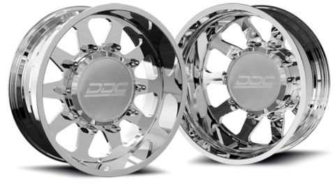 Dually Wheels The Ten Forged 22x8.25 8x170 Polished SS Fronts 99-04 Ford F-350 DDC Wheels