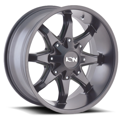 Cast Aluminum Wheels 181 SB 18x9 Satin Black 5 On 139.7/5 On 150 Bolt Pattern 18 Offset ION Wheels