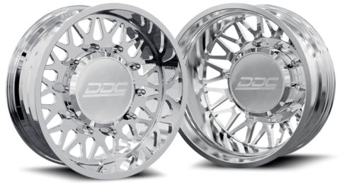 Dually Wheels The Mesh Forged 22x8.25 8x200 Polished SS Fronts 05-25 Ford F-350 11-14 Ford F-450 DDC Wheels