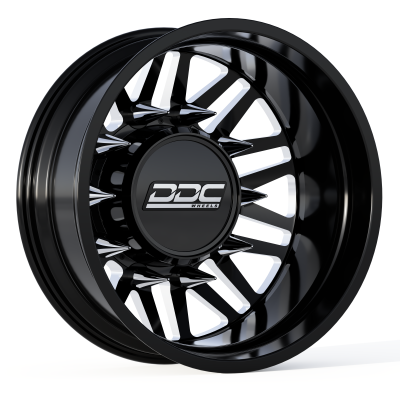 Dually Wheels Aftermath Black/Milled 22X8.25 10X225 Super Duty/Ram F-450 05-10 F-450 15-25 Ram 4500 08-25 DDC Wheels