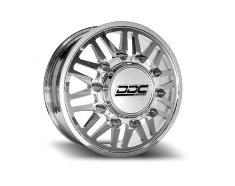 Dually Wheels Aftermath Polished 22X8.25 10X225 Super Duty/RAM F-450 05-10 F-450 15-25 Ram 4500 08-25 DDC Wheels
