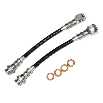 Camaro/Firebird Brake Hose Kit Axle Caliper 93-02 Camaro/Firebird W/4 Wheel Disc Brakes Stainless Steel Black Cover J&M Products