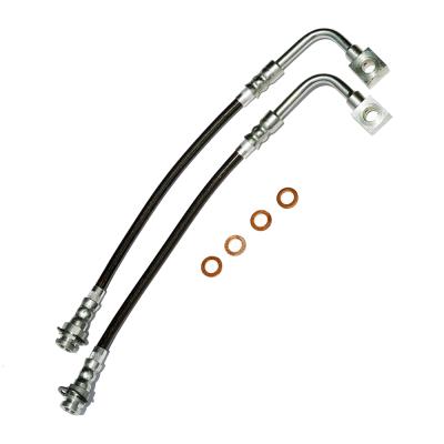 Camaro/Firebird Brake Hose Kit W/Traction Control Front 98-02 Camaro/Firebird Stainless Steel Clear Cover J&amp;M Products