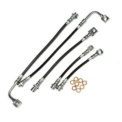 Camaro/Firebird Brake Hose Kit No Traction Control 98-02 Camaro/Firebird Stainless Steel Clear Cover J&amp;M Products