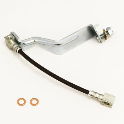 Mustang Brake Hose Kit 87-98 Ford Mustang Rear Stainless Steel Clear Cover J&amp;M Products