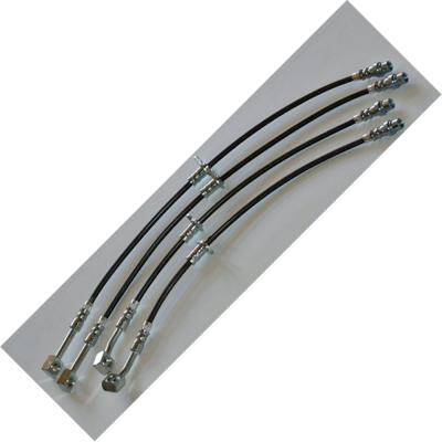 Camaro Brake Hose Kit Front/Rear 2010 Camaro Stainless Steel Clear Cover J&M Products