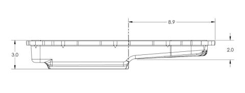 2010-2022 w/ ZF-8 Speed Heavy-Duty Cast Aluminum Transmission Pan Black