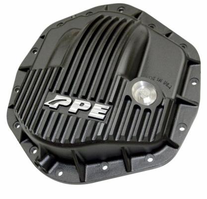 Heavy Duty Cast Aluminum Rear Differential Cover GM/Ram 2500/3500 HD Black PPE Diesel