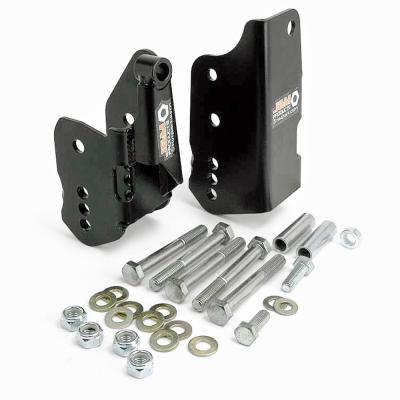 Mustang Lower Control Arm Relocation Brackets 05-14 Ford Mustang GT/GT500/V6 Black Powder Coat J&M Products