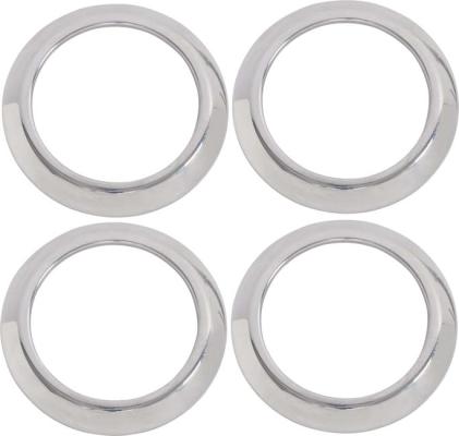 Jeep JK Air Vent Bezels 4 Pieces 07-10 Wrangler JK Polished Silver Kentrol