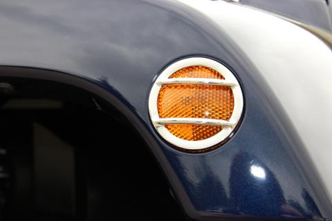 Jeep JK Side Marker Covers Pair 07-18 Wrangler JK Polished Silver Kentrol