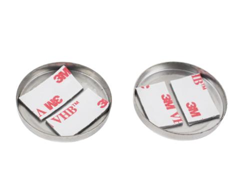 Jeep JK Liftgate Button Covers Pair 07-18 Wrangler JK Polished Silver Kentrol