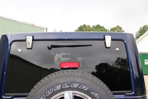 Jeep JK Liftgate Button Covers Pair 07-18 Wrangler JK Polished Silver Kentrol