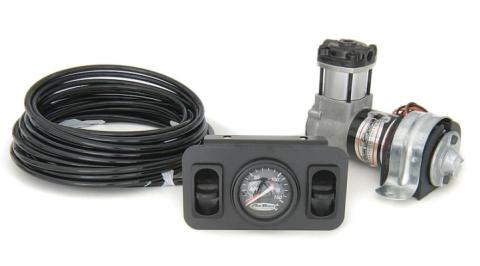 On-Demand 2 Way Compressor Kit W/ Analog Gauge Model 215 Compressor Control Panel W/ 2 Switches And Dual Needle Gauge Airline And Fittings Ridetech