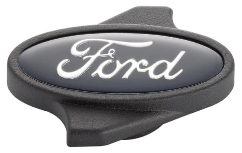 Air Cleaner Center Nut Ford Black Ford Oval Logo Black Anodized Ford Racing